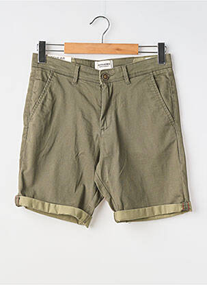 Bermuda taille à pinces taille normale vert JACK & JONES homme