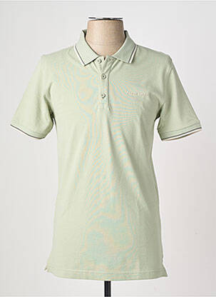 Polo stretch manches courtes vert TEDDY SMITH homme