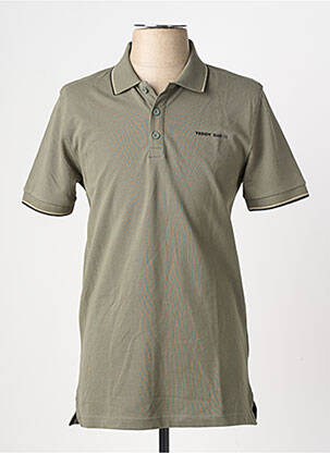 Polo stretch manches courtes vert TEDDY SMITH homme