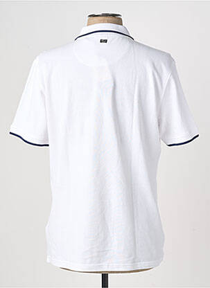 Polo stretch manches courtes blanc PETROL INDUSTRIES homme
