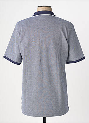 Polo tissage chiné manches courtes bleu JACK & JONES homme
