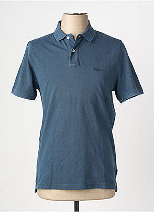 Polo stretch manches courtes bleu PEPE JEANS homme