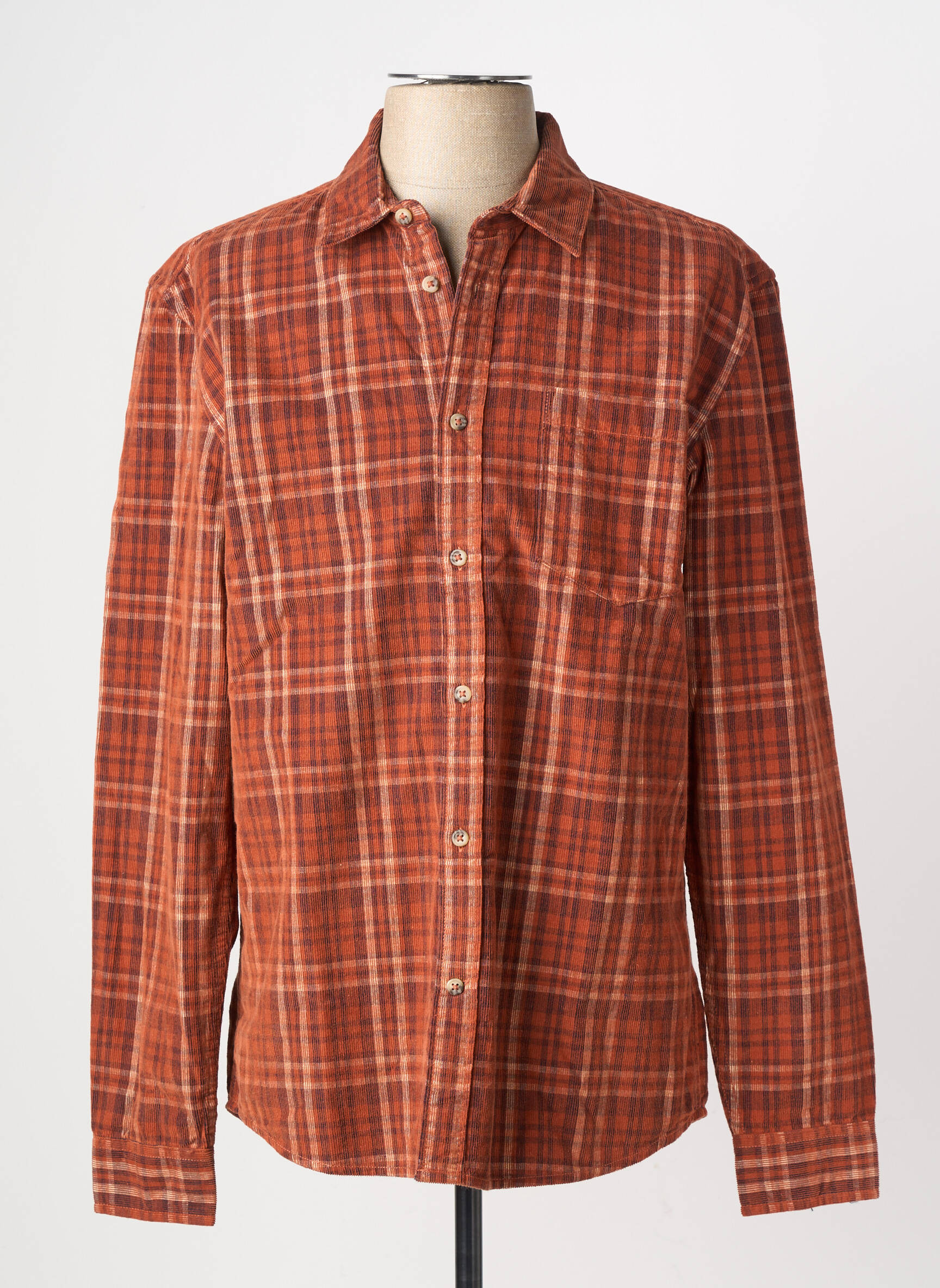Chemise manches longues poches orange PEPE JEANS homme