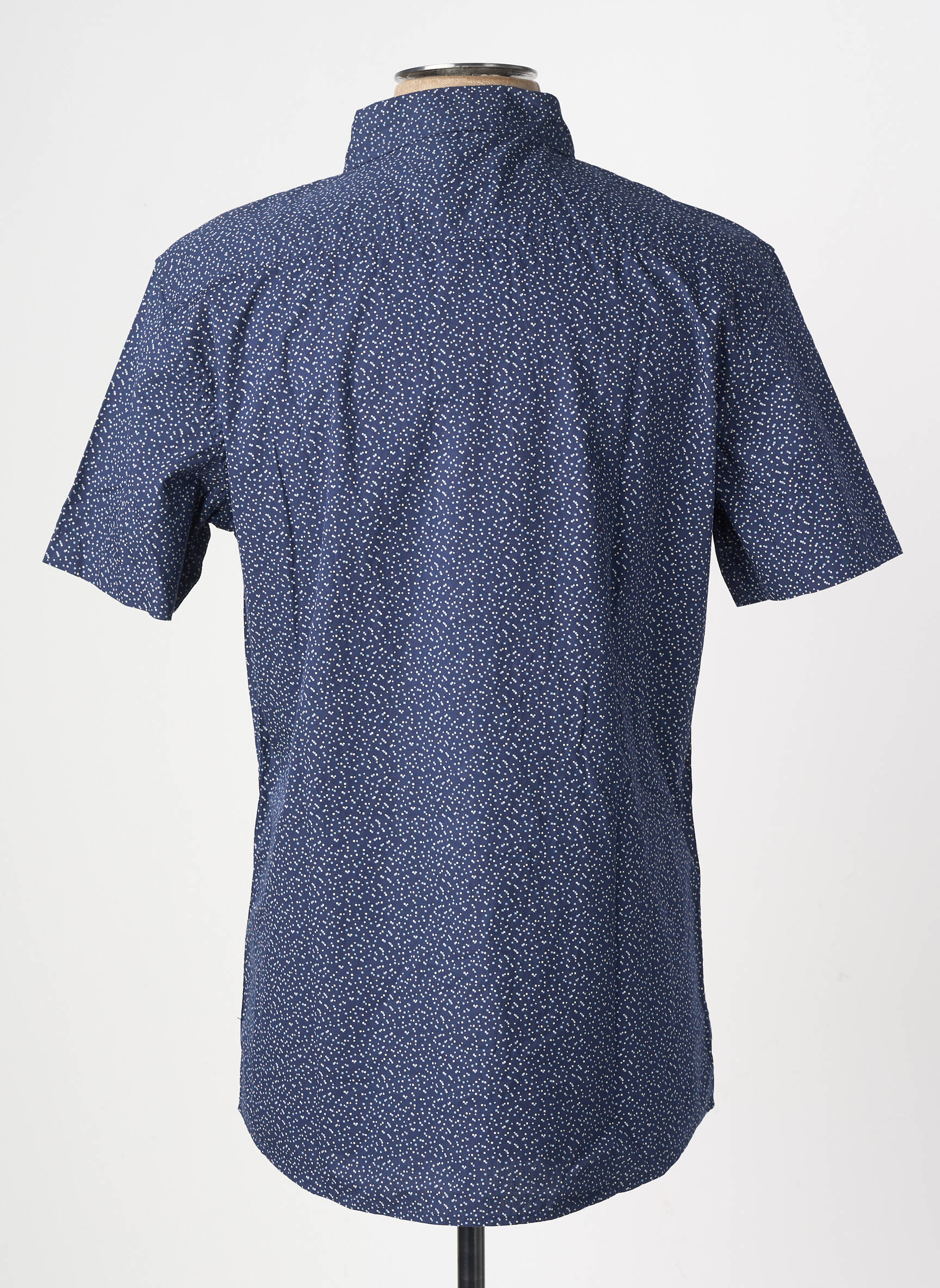 Chemise manches courtes poches bleu TBS homme