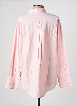Chemisier coupe droite manches longues rose ONLY femme