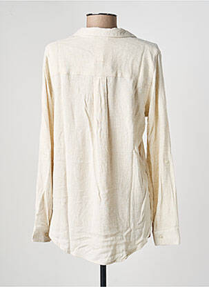 Chemisier coupe droite manches longues beige ONLY femme