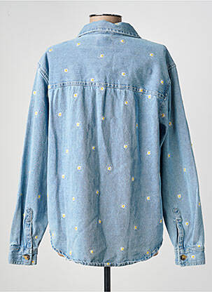 Veste casual poignets boutonnés avec fente bleu TEDDY SMITH femme