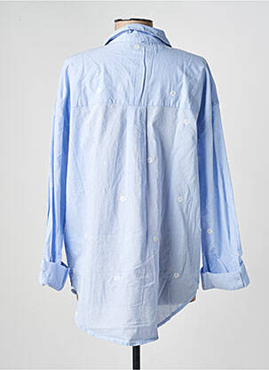 Chemisier coupe droite manches longues bleu VERO MODA femme