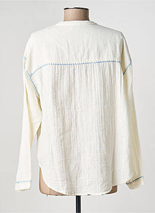 Chemisier coupe droite manches longues blanc TEDDY SMITH femme