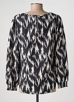 Blouse tissage popeline manches longues noir ONLY femme
