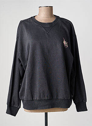 Sweat-shirt sérigraphie floquée manches longues noir ONLY femme