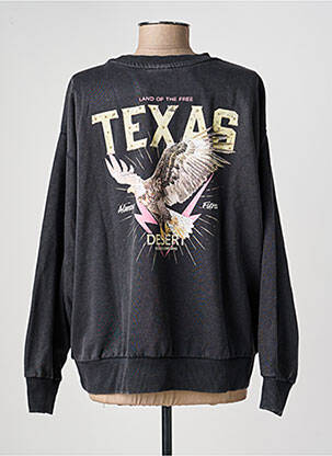 Sweat-shirt sérigraphie floquée manches longues noir ONLY femme