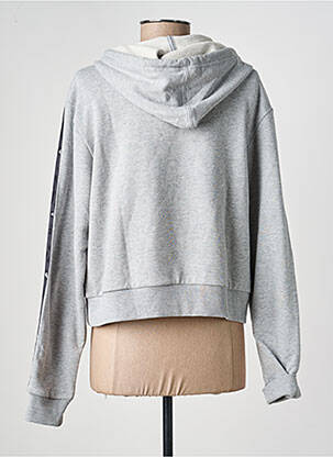 Sweat-shirt à capuche manches longues manches longues gris ADIDAS femme