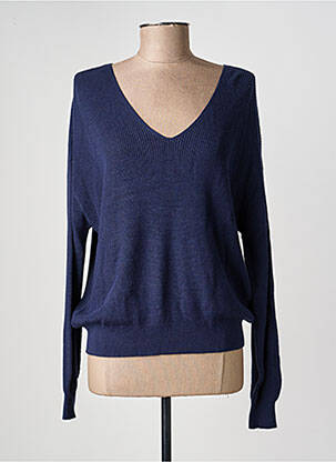 Pull coupe cintrée manches longues bleu VERO MODA femme