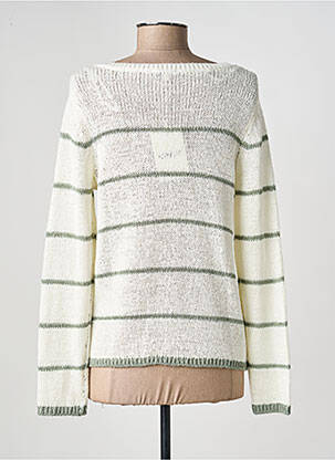 Pull coupe cintrée manches longues blanc ONLY femme