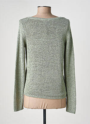 Pull coupe cintrée manches longues vert ONLY femme