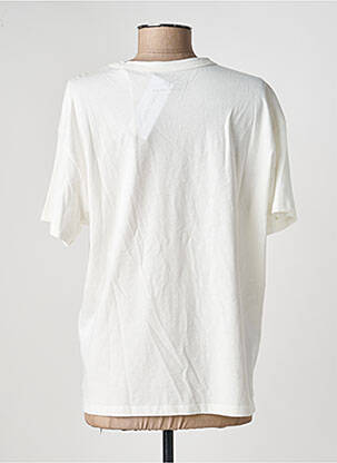 T-shirt sérigraphie floquée manches courtes blanc TEDDY SMITH femme