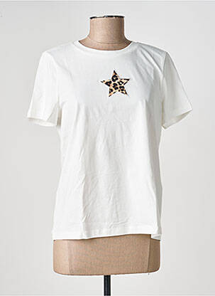 T-shirt coupe droite manches courtes blanc VERO MODA femme