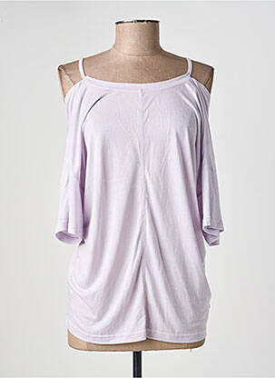 Top manches courtes manches courtes violet ADIDAS femme
