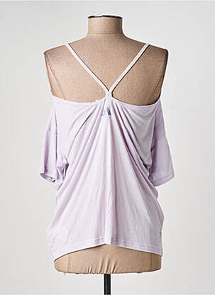 Top manches courtes manches courtes violet ADIDAS femme