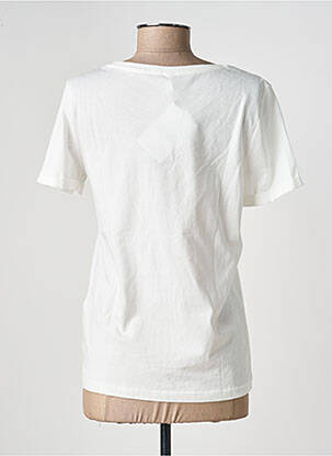 T-shirt sérigraphie floquée manches courtes blanc ONLY femme