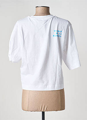 T-shirt sérigraphie floquée manches courtes blanc ONLY femme