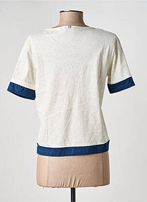 T-shirt coupe droite manches courtes beige LE COQ SPORTIF femme