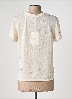 T-shirt imprimé fantaisie manches courtes beige ONLY femme