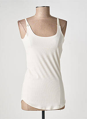 Débardeur tissage côtelé sans manche beige PUMA femme