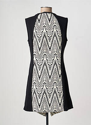 Robe courte manches courtes manches courtes noir DESIGUAL femme