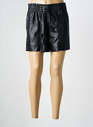 Short tissage simili-cuir taille normale noir TEDDY SMITH femme