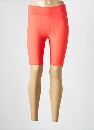 Cycliste stretch taille normale orange ONLY femme
