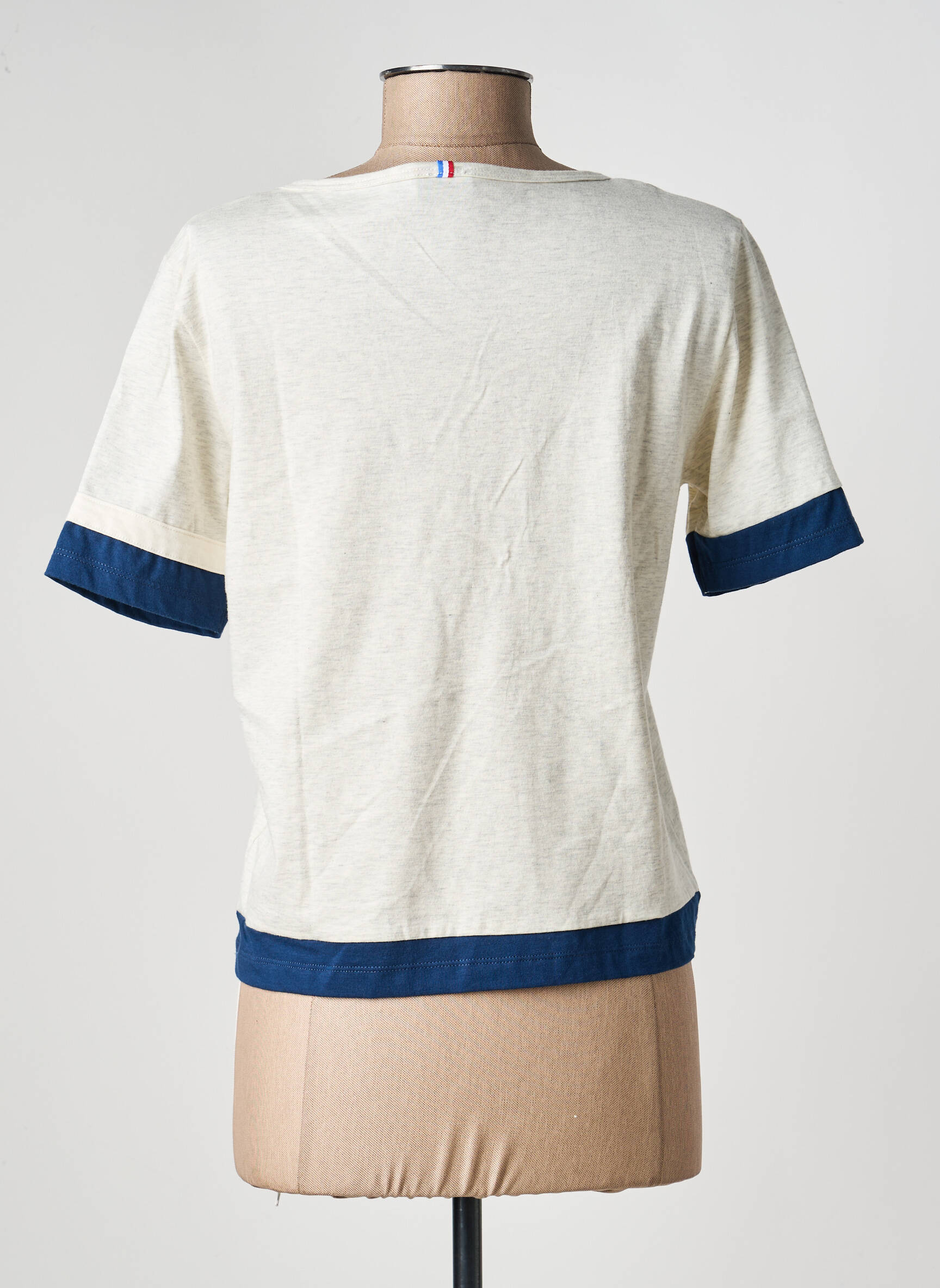 T-shirt coupe droite manches courtes beige LE COQ SPORTIF femme