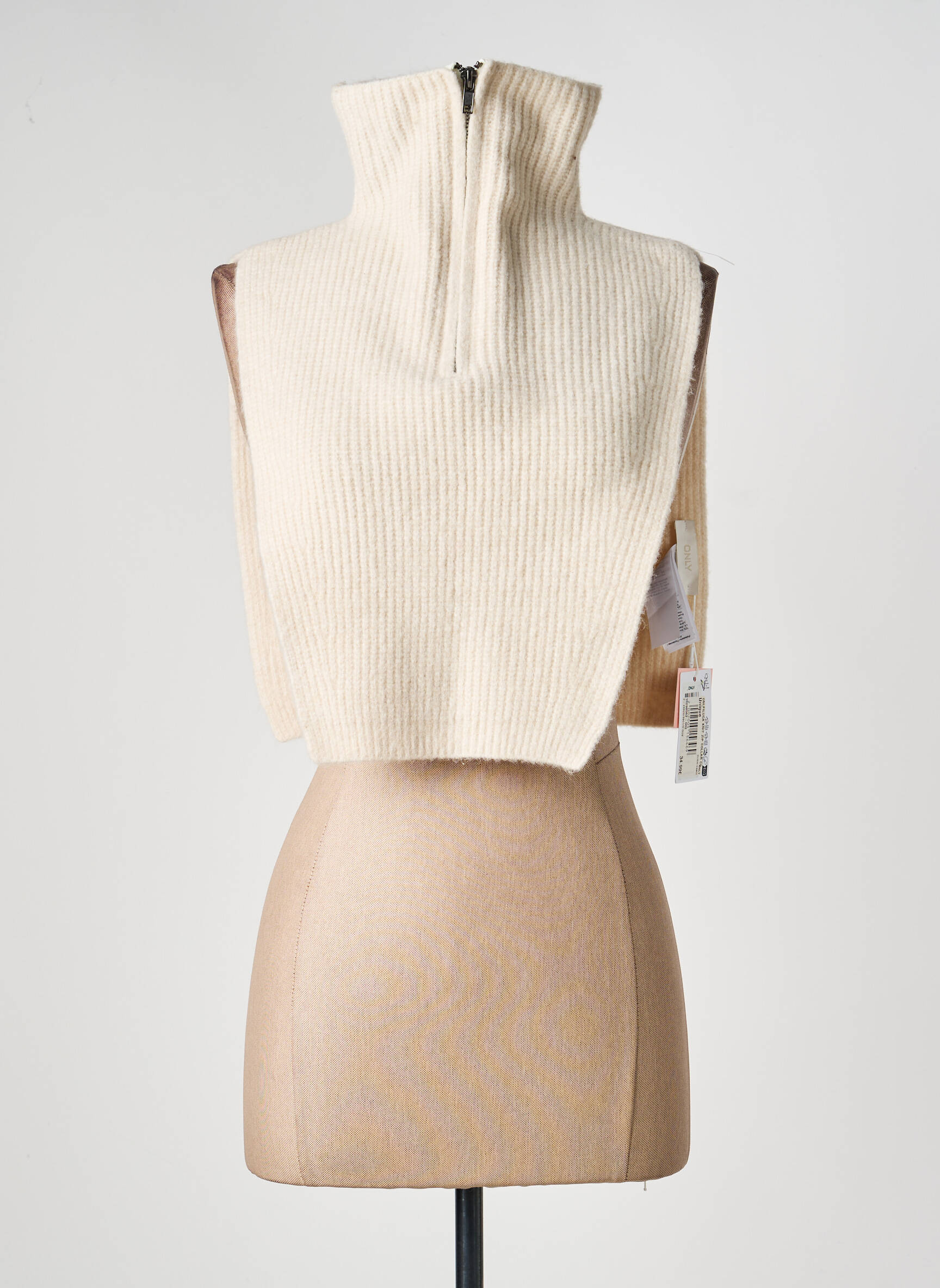Col / tour de cou stretch beige ONLY femme