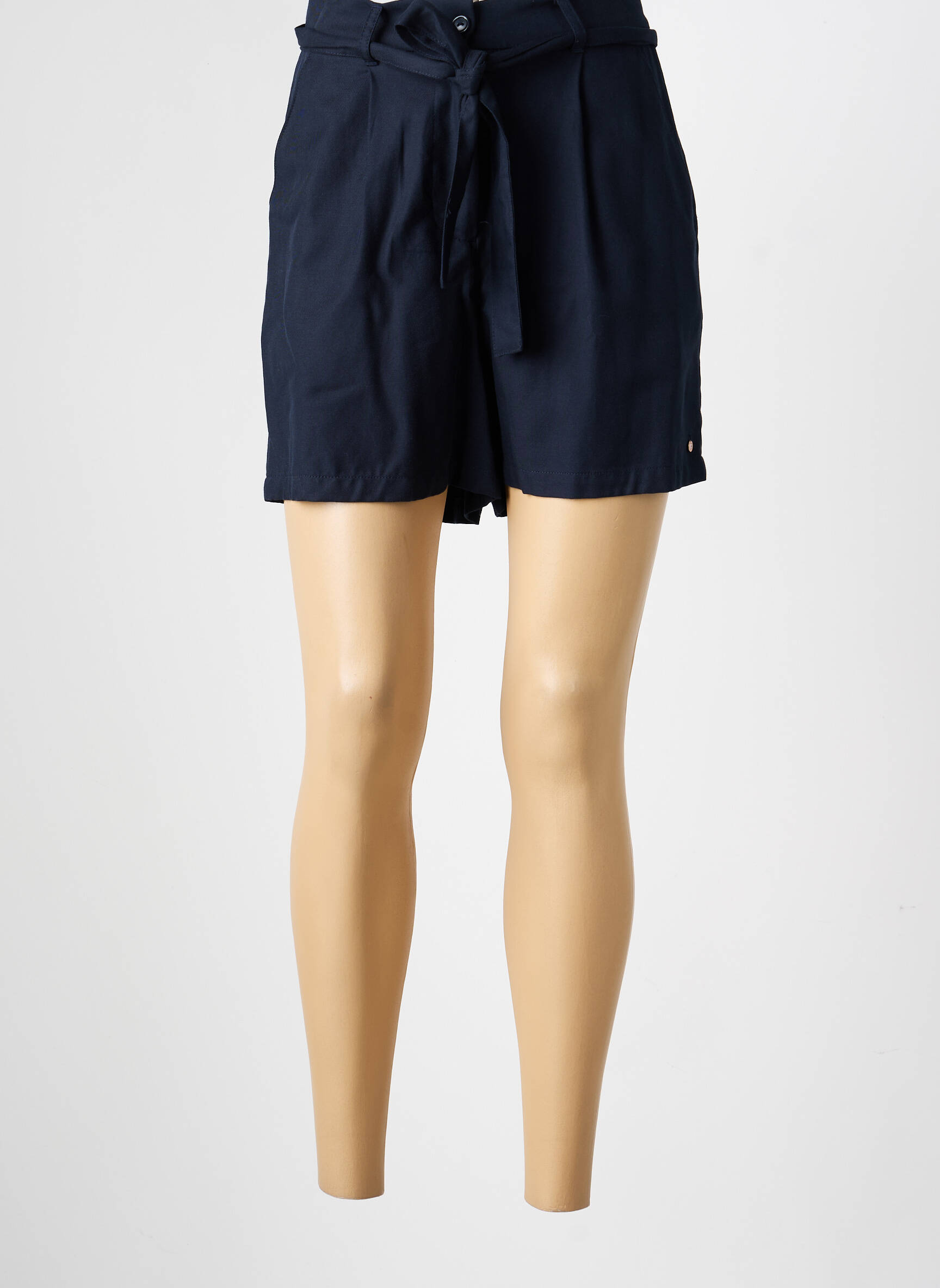 Short taille à pinces taille haute bleu TEDDY SMITH femme