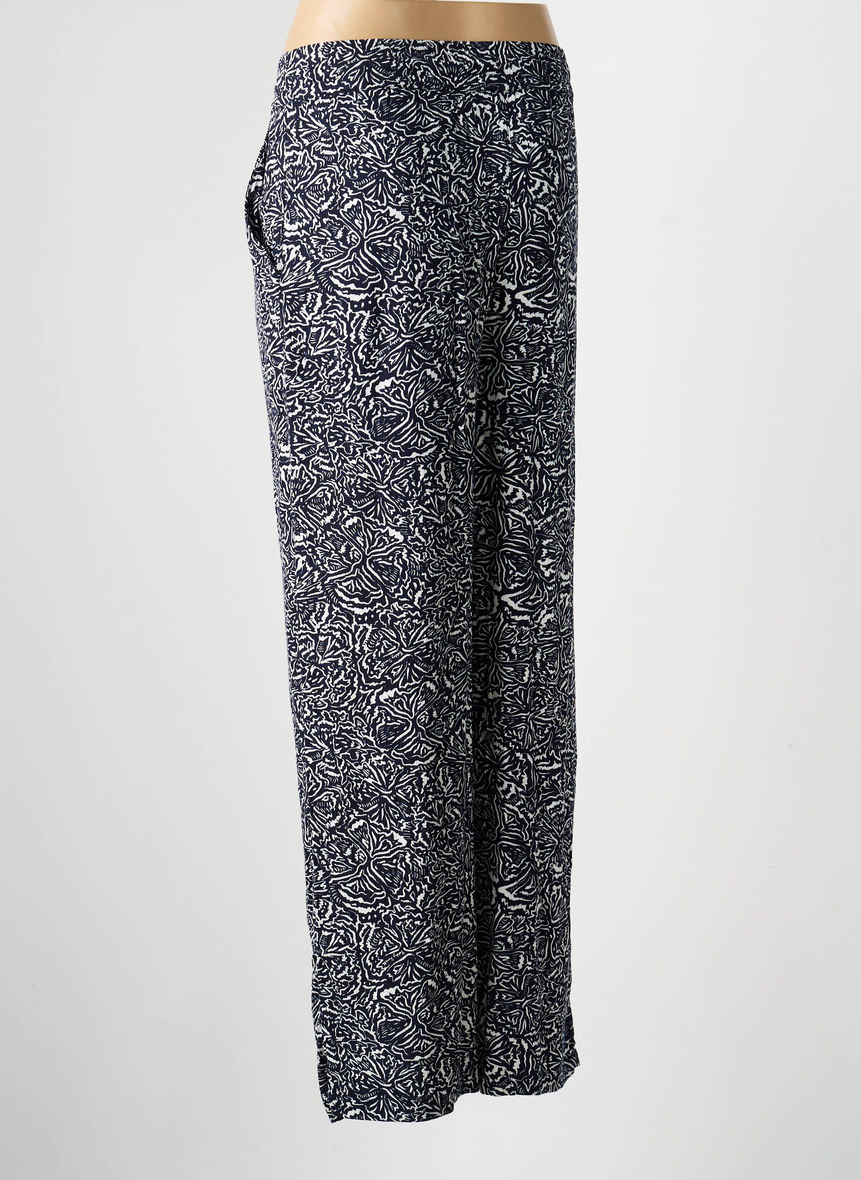 Pantalon droit taille élastique taille normale bleu TEDDY SMITH femme