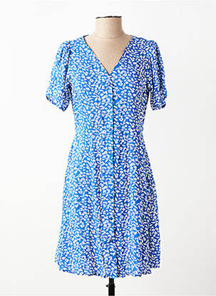Robe courte manches courtes manches courtes bleu ONLY femme