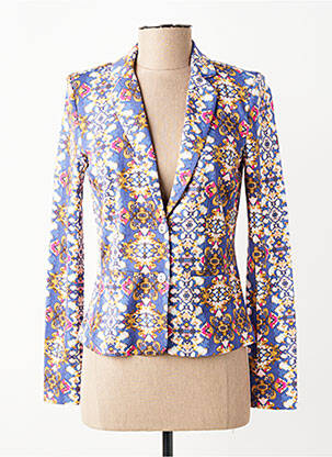 Blazer finition intérieure biaisée bleu ONLY femme