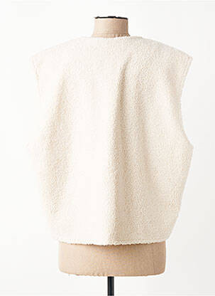 Gilet sans manche coupe droite beige ONLY femme