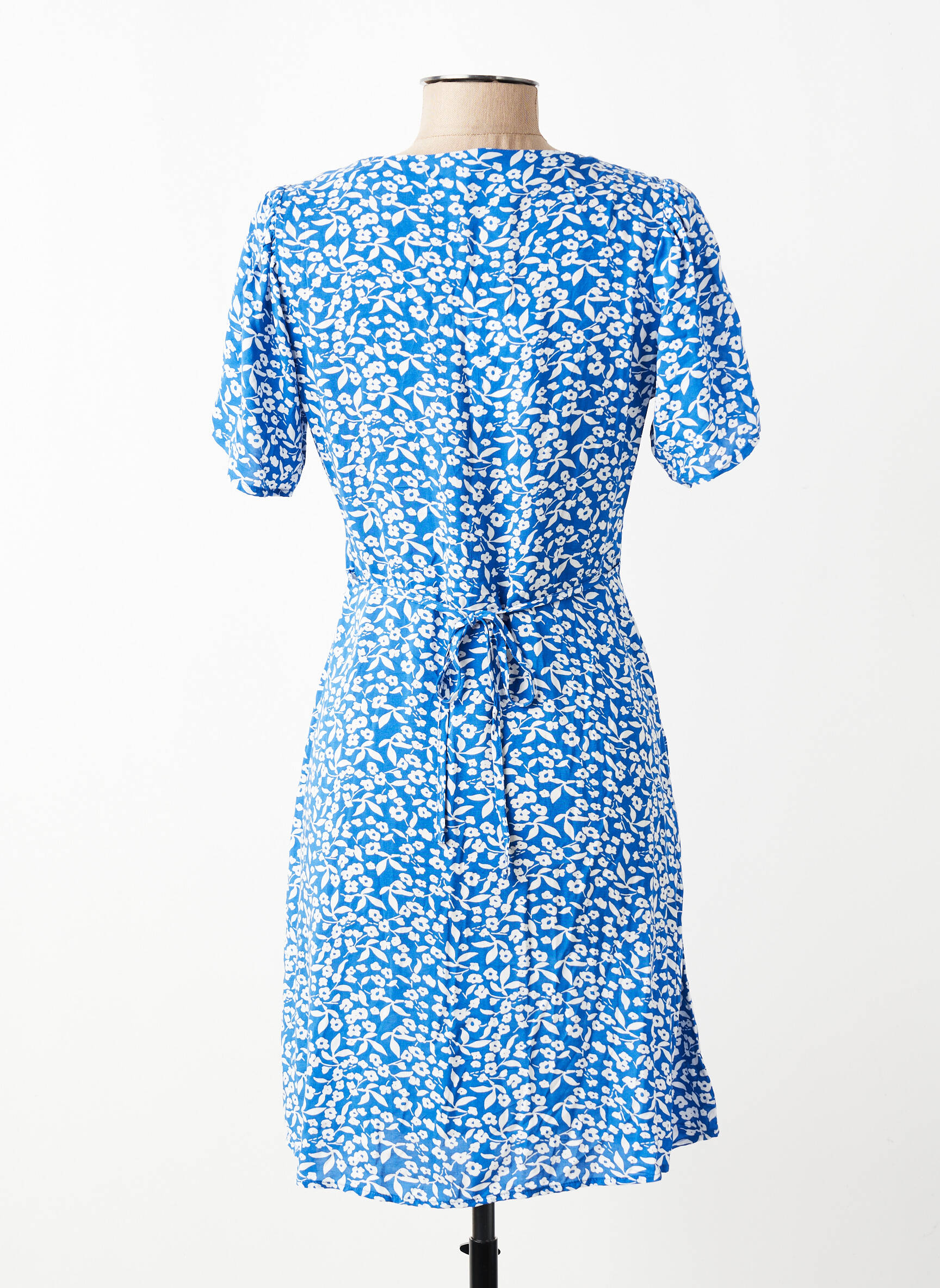 Robe courte manches courtes manches courtes bleu ONLY femme