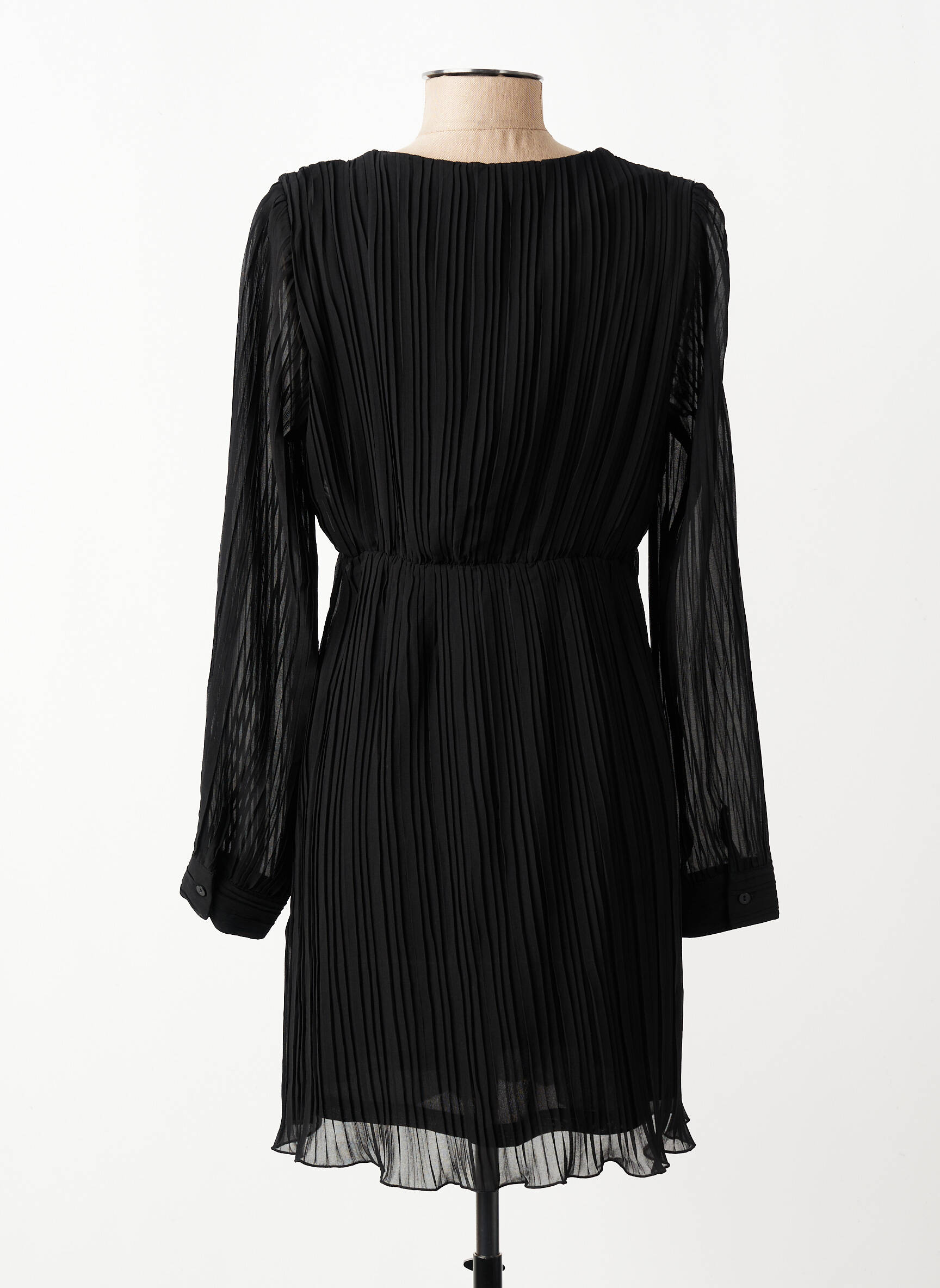 Robe courte manches longues manches longues noir ONLY femme