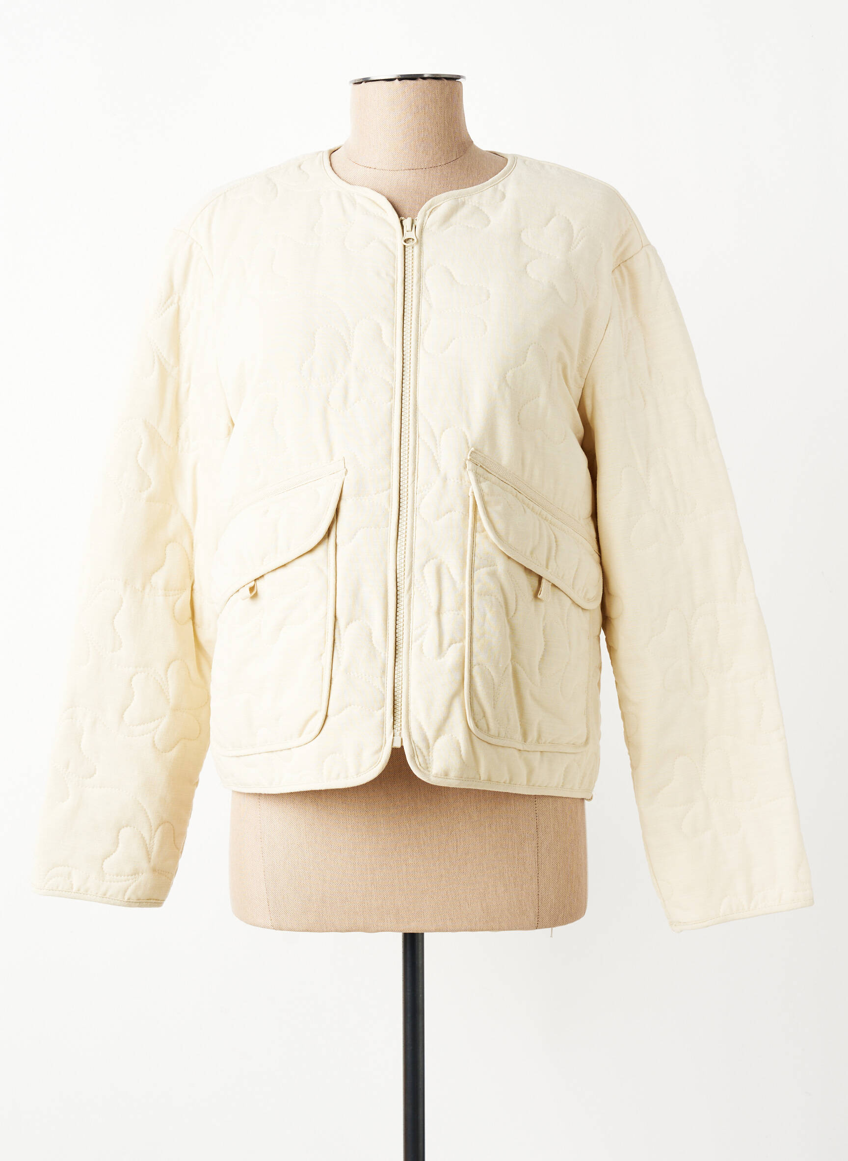Veste casual col rond beige ONLY femme