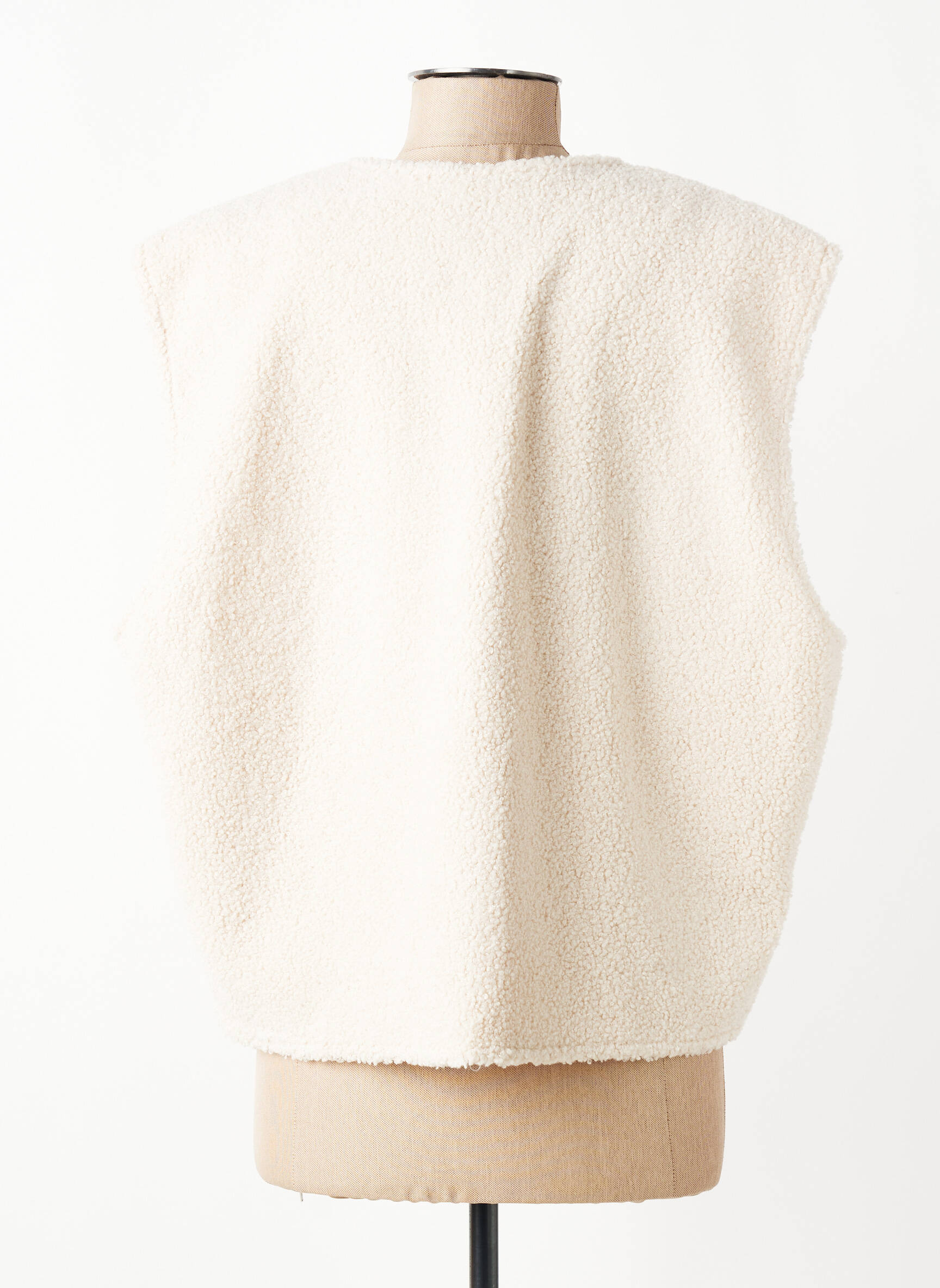 Gilet sans manche coupe droite beige ONLY femme