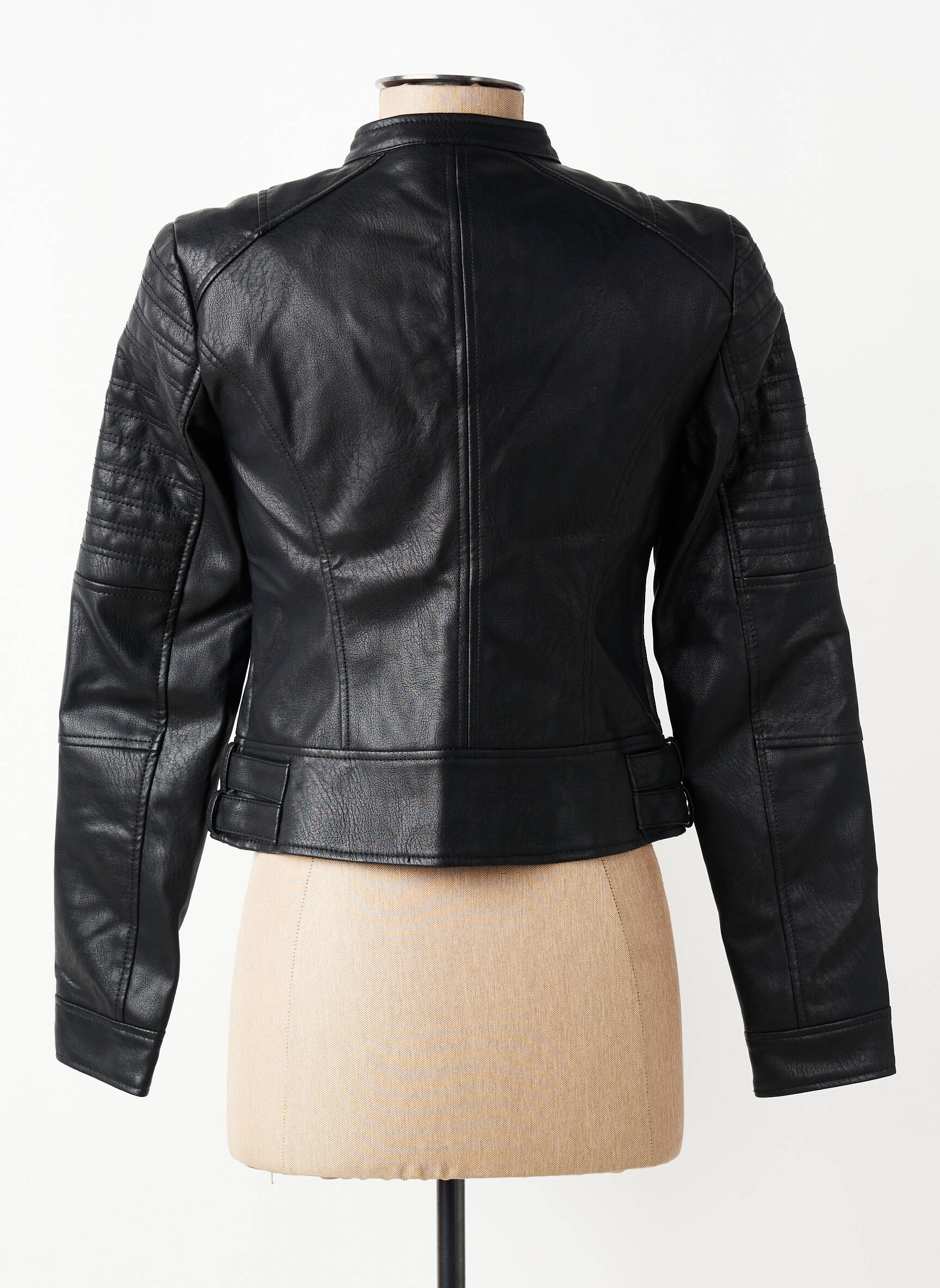 Veste simili cuir coupe cintrée noir VERO MODA femme