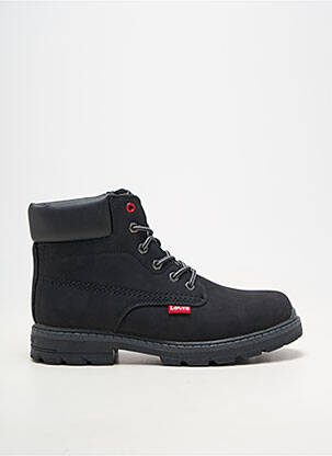 Bottines/boots matière lisse talon bas noir LEVI'S homme