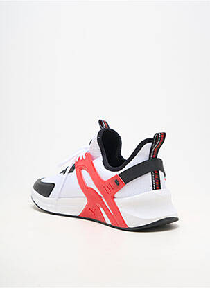 Baskets matière lisse bout rond blanc PUMA homme