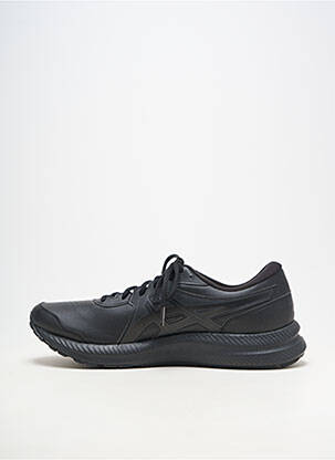 Baskets matière lisse bout rond noir ASICS homme