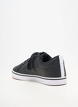 Baskets matière lisse bout rond noir ADIDAS homme