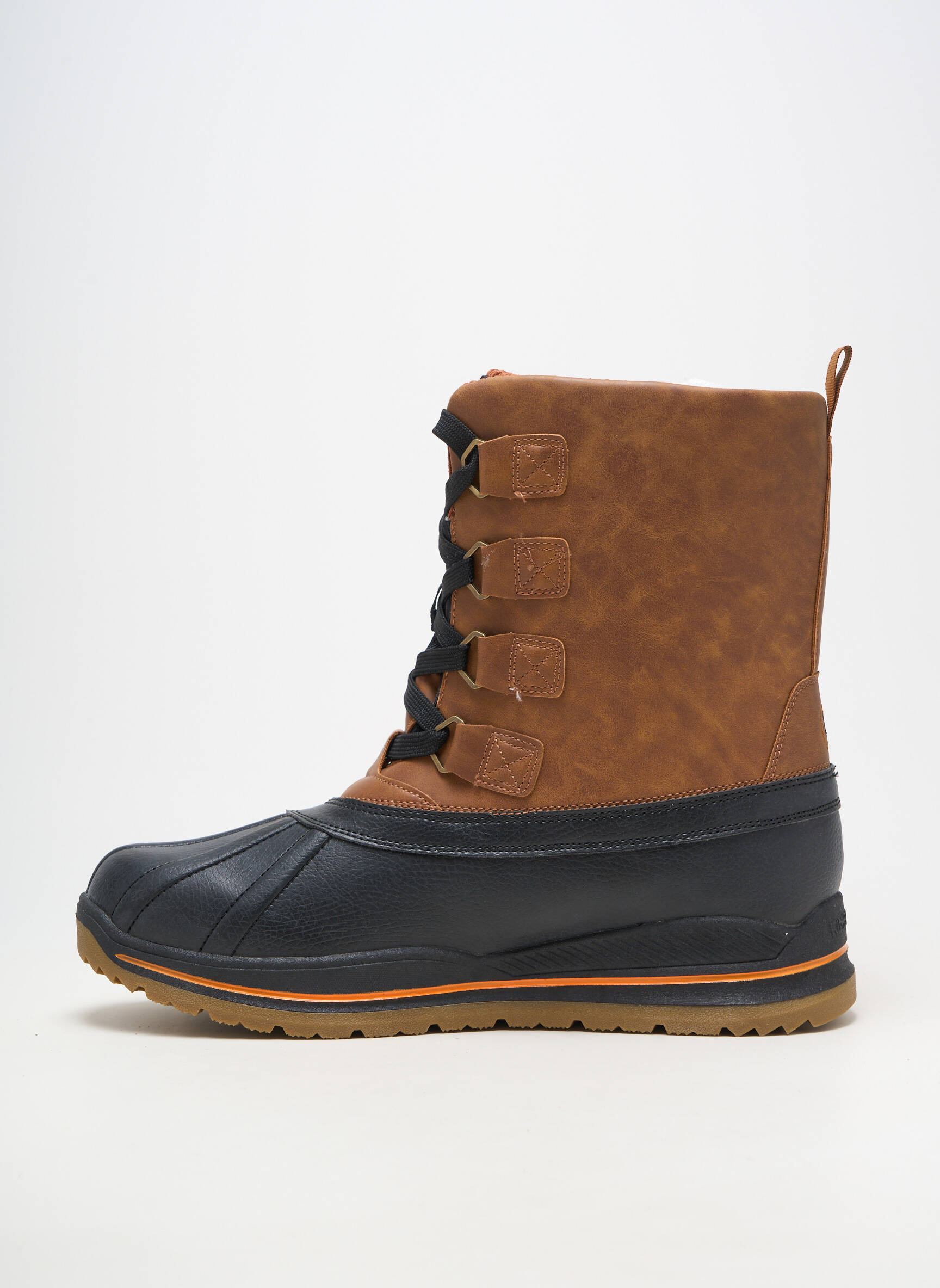 Bottes bout rond bout rond marron KIMBERFEEL homme