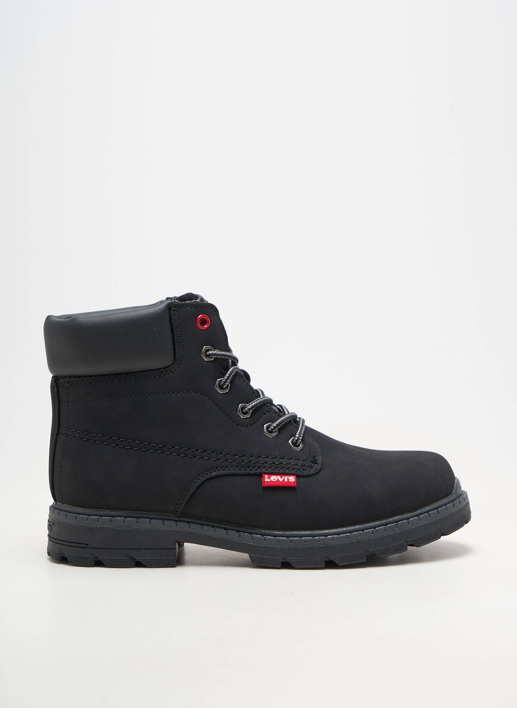 Bottines/boots matière lisse talon bas noir LEVI'S homme